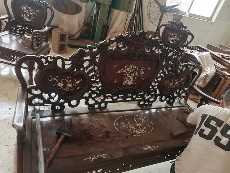 怀安旧红木家具保养